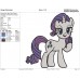 My Little Pony Rarity character Embroidery Design