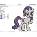 My Little Pony Rarity character Embroidery Design