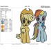 My Little Pony applejack and rainbow dash Embroidery Design