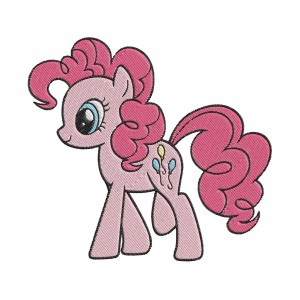 My Little Pony pinkie pie character Embroidery Design