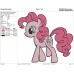 My Little Pony pinkie pie character Embroidery Design