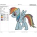 My Little Pony rainbow dash Embroidery Design