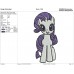My Little Pony rarity Embroidery Design
