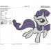 My Little Pony rarity very happy birthday Embroidery Design