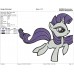 My Little Pony rarity very happy birthday Embroidery Design