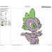 My Little Pony spike character Embroidery Design