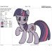 My Little Pony twilight sparkle character raised his foot Embroidery Design
