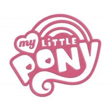 My little pony girls logo 1 color Embroidery Design
