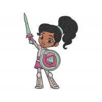 Nella the Princess Knight Nella Embroidery Design