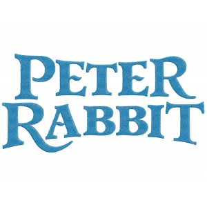 Peter Rabbit logo Embroidery Design