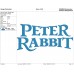 Peter Rabbit logo Embroidery Design