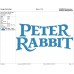 Peter Rabbit logo Embroidery Design