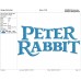 Peter Rabbit logo Embroidery Design