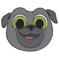 Puppy Dog Pals Bingo Face Happy Embroidery Design