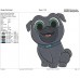 Puppy Dog Pals Bingo gray Happy and smiley Embroidery Design