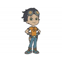 Rusty Rivets Embroidery Design