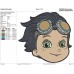 Rusty Rivets Face Embroidery Design