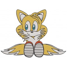 Sonic Tails fox Embroidery Design