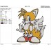 Sonic Tails fox Holds his tail Embroidery Design