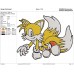 Sonic Tails fox flaying Embroidery Design