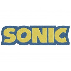 Sonic logo Embroidery Design