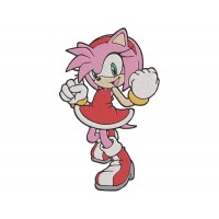 Sonic the Hedgehog Amy Rose Embroidery Design