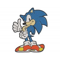 Sonic the Hedgehog Sonic like finger 2 Embroidery Design