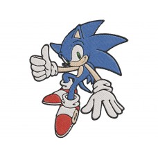 Sonic the Hedgehog Sonic like finger Embroidery Design