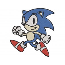 Sonic the Hedgehog Sonic walking Embroidery Design