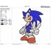 Sonic two fingers victory peace Embroidery Design