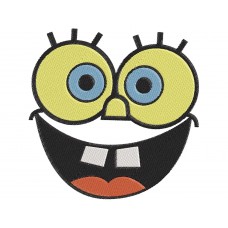 SpongeBob SquarePants SpongeBob face Embroidery Design