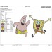 SpongeBob SquarePants spongebob and Patrick Embroidery Design