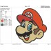 Super Mario Bros face Embroidery Design