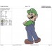 Super Mario Bros luigi Embroidery Design