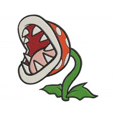 Super Mario Bros piranha plant Embroidery Design
