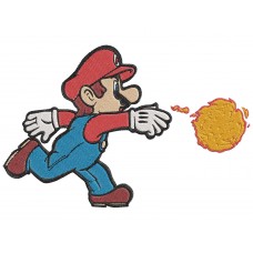 Super Mario Fire Embroidery Design