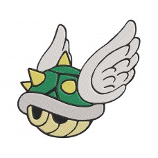 Super Mario Flying Turtle Embroidery Design