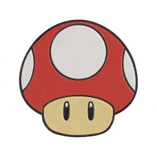 Super Mario Mushroom Embroidery Design