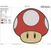 Super Mario Mushroom Embroidery Design