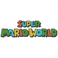 Super Mario World logo Embroidery Design