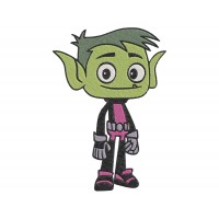 Teen Titans Go Beast Boy 2 Embroidery Design