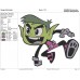 Teen Titans Go Beast Boy very happy Embroidery Design