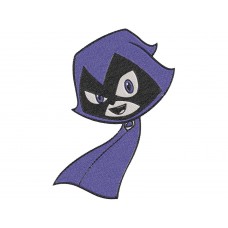 Teen Titans Go Raven 2 Embroidery Design