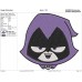 Teen Titans Go Raven Face Embroidery Design