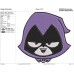 Teen Titans Go Raven Face Embroidery Design