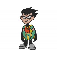 Teen Titans Go Robin 3 Embroidery Design