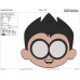 Teen Titans Go Robin Face Embroidery Design