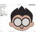 Teen Titans Go Robin Face Embroidery Design