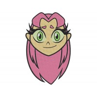 Teen Titans Go Starfire face Embroidery Design