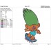 Trolls Aspen Heitz Characters with skateboard Embroidery Design